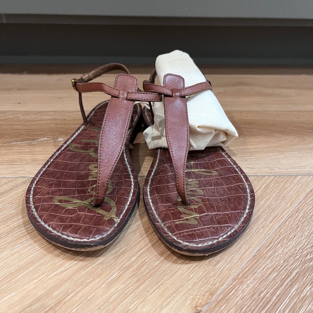 Brown leather Sam Edelman sandals